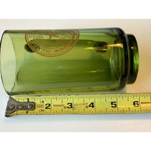 Nice Vintage Baylor University Texas Green 1970s Glass Beer Mug MINTY - Picture 3 of 3